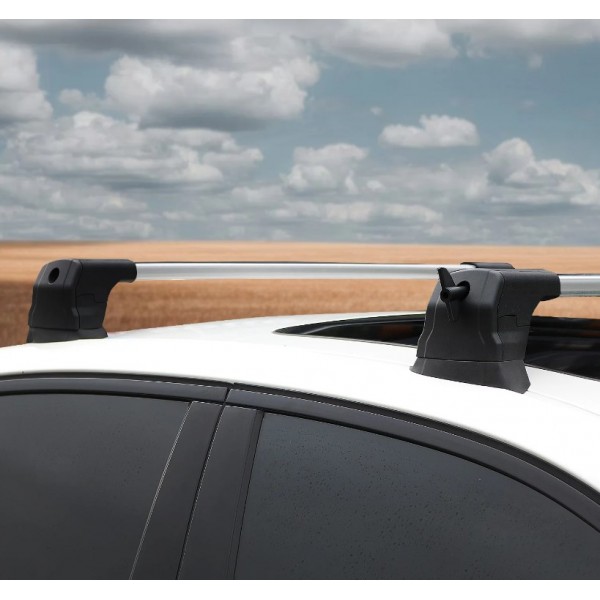 Barres De Toit Aluminium ACE-3 Pour BMW Série 3 F30 (2012-2019), 2 Barres, Gris, Charge Max 75 Kg